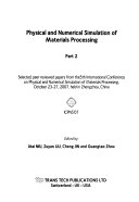 Physical and Numerical Simulation of Materials Processing