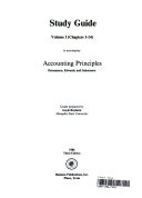 Study Guide to Accompany Accounting Principles, Third Edition [by] Hermanson, Edwards, and Salmonson