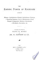 Oliphant's Earning Power of Railroads