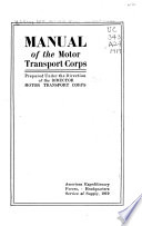 Manual of the Motor Transport Corps