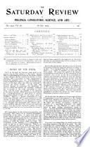Saturday Review of Politics, Literature, Science and Art