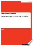 Relevance of Arbitration to Human Rights