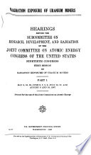 Hearings, Reports and Prints of the Joint Committee on Atomic Energy