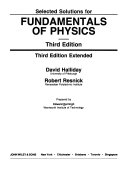 Fundamentals of Physics, Solutions Manual