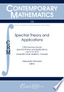 Spectral Theory and Applications