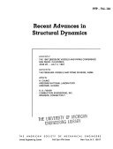 Recent Advances in Structural Dynamics