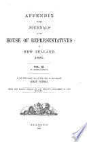 Appendix to the Journals of the House of Representatives of New Zealand