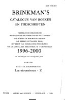 Brinkman's catalogus van boeken en tijdschriften