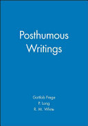 Posthumous Writings