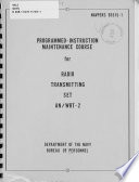 Programmed-instruction Maintenance Course for Radio Transmitting Set AN/WRT-2
