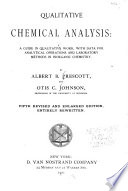 Qualitative Chemical Analysis
