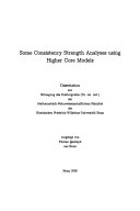 Some Consistency Strength Analyses Using Higher Core Models