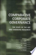 Comparative Corporate Governance