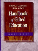 Handbook of Gifted Education