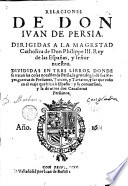 Relaciones de Don Juan de Persia