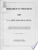 Research in Progress