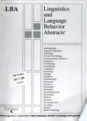 Linguistics and Language Behavior Abstracts