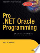Pro .NET Oracle Programming