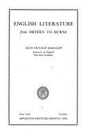 English Literature from Dryden to Burns