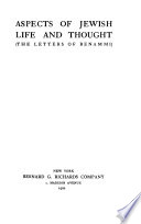 Aspects of Jewish Life and Thought (The Letters of Benammi)