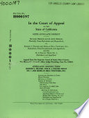 California. Court of Appeal (6th Appellate District). Records and Briefs