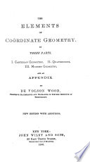 The Elements of Coordinate Geometry
