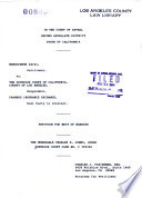 California. Court of Appeal (2nd Appellate District). Records and Briefs
