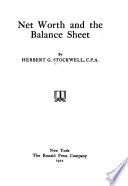 Net Worth and the Balance Sheet