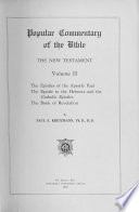 Popular Commentary of the Bible: Old Testament : the poetical and the prophetical books