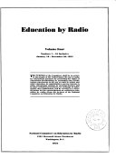 Education by Radio