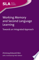 Working Memory and Second Language Learning