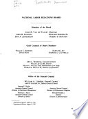 Decisions and Orders of the National Labor Relations Board