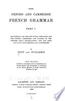 The Oxford and Cambridge French Grammar ...