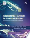 Prosthodontic Treatment for Edentulous Patients: South Asia Reprint - E-book