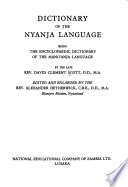Dictionary of the Nyanja Language