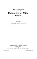 New Essays in Philosophy of Mind
