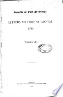 Letters to Fort St. George, 1681-: 1741