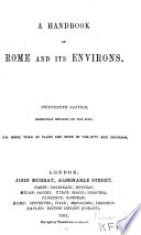 A Handbook of Rome and Its Environs