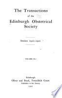 The Transactions of the Edinburgh Obstetrical Society