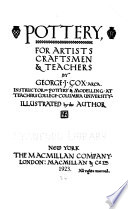 Pottery, for Artists, Craftsmen & Teachers