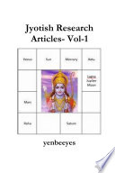 Jyotish Research Articles-Vol-1