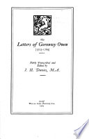 The Letters of Goronwy Owen (1723-1769)