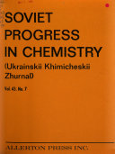 Soviet Progress in Chemistry
