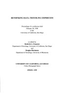 Rethinking Race, Troubling Empiricism