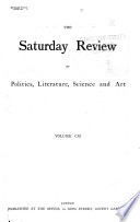 The Saturday Review of Politics, Literature, Science and Art