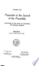 The Journal of the Assembly During the ... Session of the Legislature of the State of California