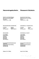 Navorsingsbulletin