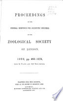 Proceedings of the General Meetings for Scientific Business of the Zoological Society of London