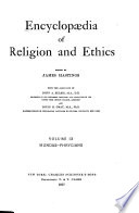 Encyclopaedia of Religion and Ethics
