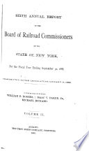 Annual Report of the Board of Railroad Commissioners of the State of New York for the Fiscal Year Ending ...